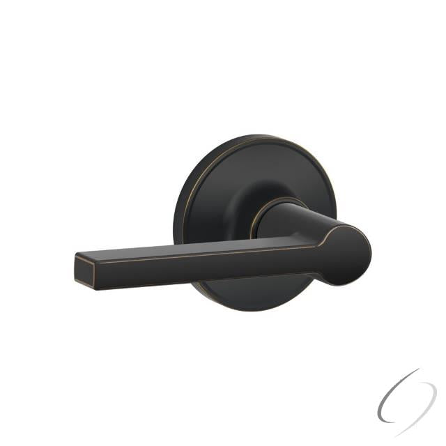 Passage Lock Solstice Lever with 16254 Latch and 10101 Strike Aged Bronze Finish