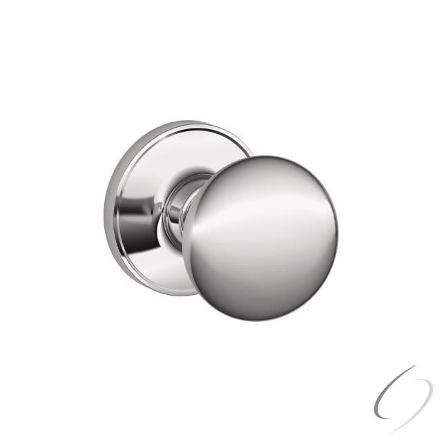 Passage Lock Stratus Knob with 16254 Latch and 10101 Strike Bright Chrome Finish