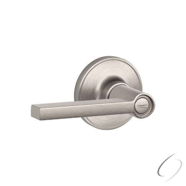 Privacy Lock Solstice Lever with 16254 Latch and 10101 Strike Satin Nickel Finish