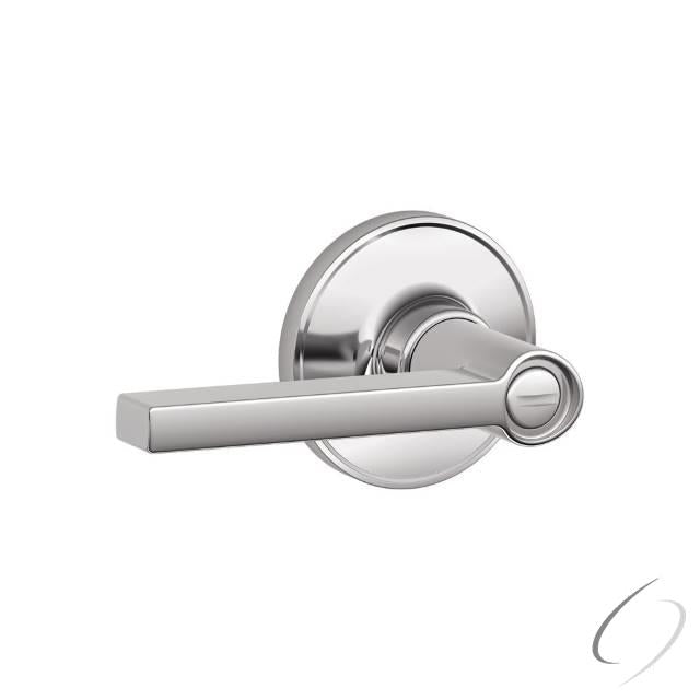 Privacy Lock Solstice Lever with 16254 Latch and 10101 Strike Bright Chrome Finish