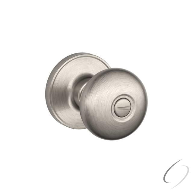 Privacy Lock Stratus Knob with 16254 Latch and 10101 Strike Satin Nickel Finish