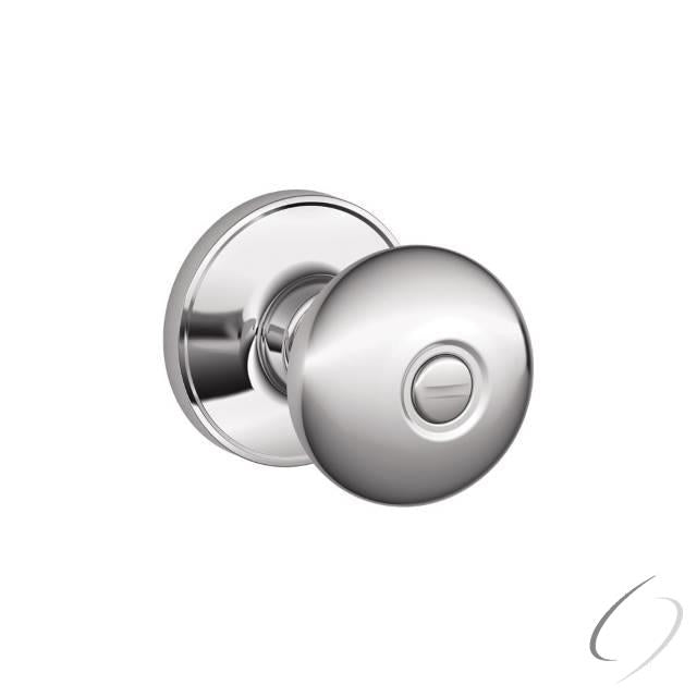 Privacy Lock Stratus Knob with 16254 Latch and 10101 Strike Bright Chrome Finish