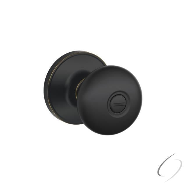 Privacy Lock Stratus Knob with 16254 Latch and 10101 Strike Aged Bronze