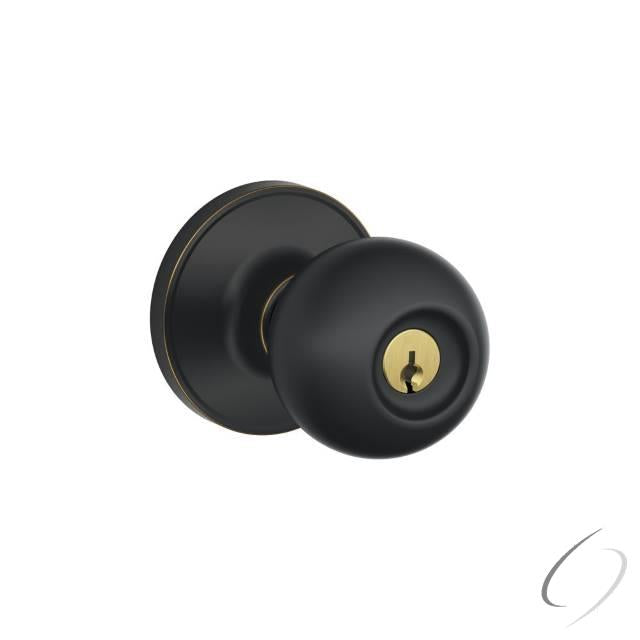 Entry Lock Corona Knob with C Keyway; 16255 Latch and 10101 Strike