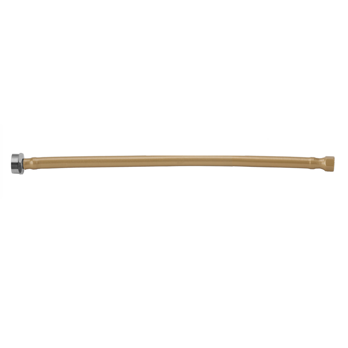 152-MN-SS-BLND - Flexible Stainless Steel Braided Toilet Supply Line with Decorative Cover - 16", Blonde