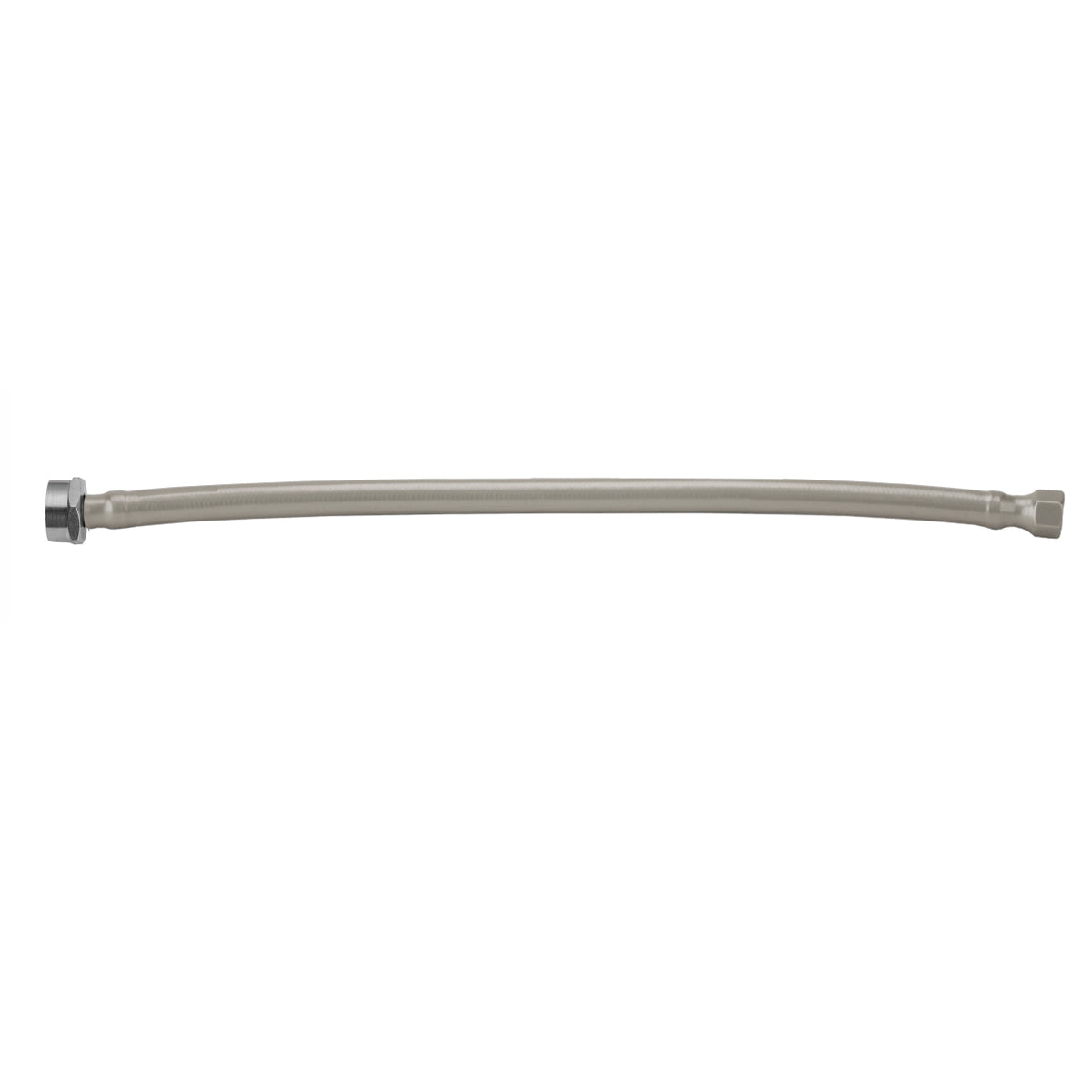 152-MN-SS-GREY - Flexible Stainless Steel Braided Toilet Supply Line with Decorative Cover - 16", Grey