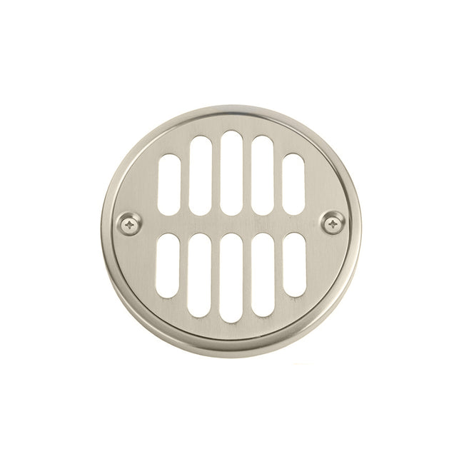 6230-SN - Round Shower Drain Plate - 3-3/8" Diameter - Satin Nickel