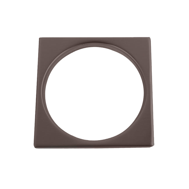 6233-ORB - Square Tile Flange Shower Drain Plate - 4-1/4" - Oil Rubbed Bronze