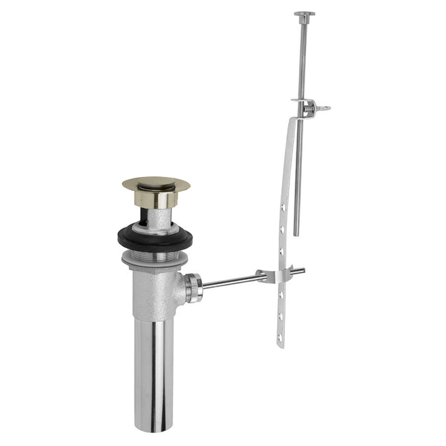 736-SN - Pop-Up Lavatory Drain with Overflow in Satin Nickel