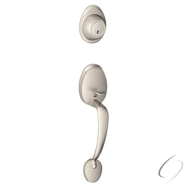 Outside Active Handleset Barcelona C Keyway Satin Nickel Finish
