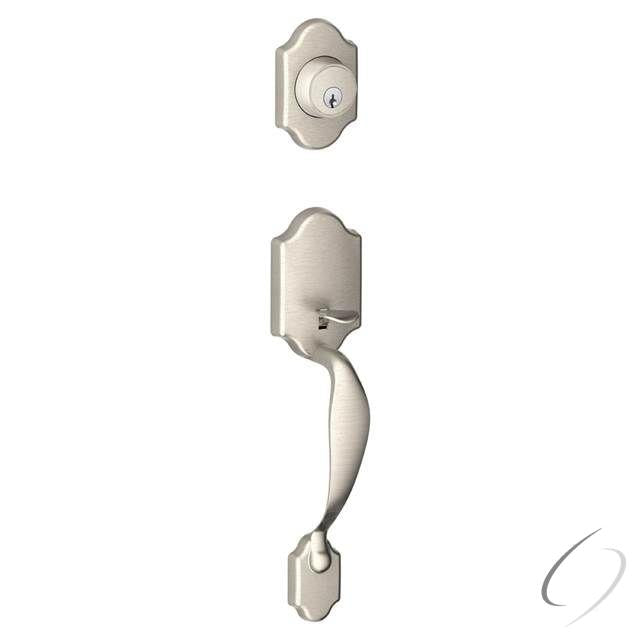 Outside Active Handleset Paris C Keyway Satin Nickel Finish