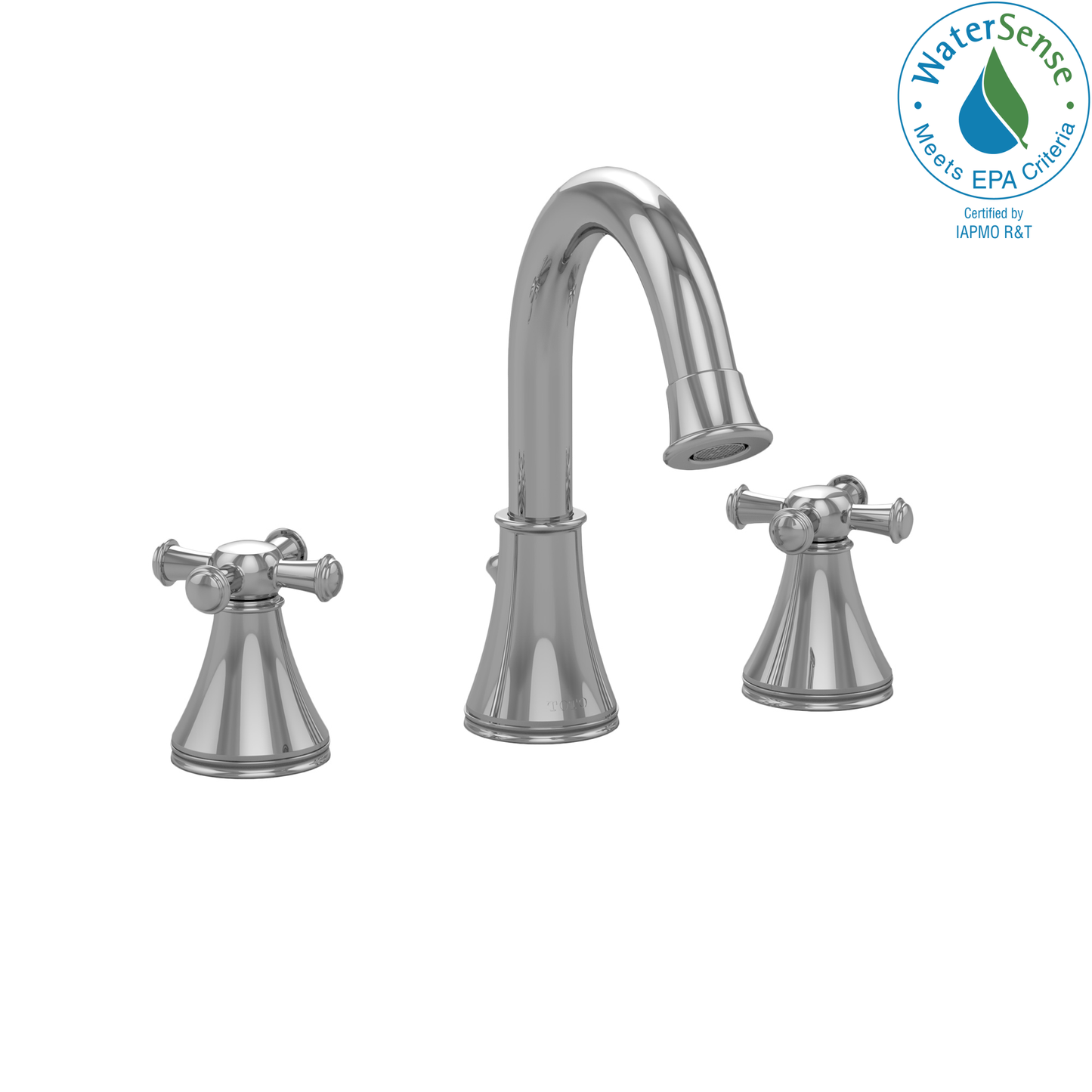 Toto TL220DDH#CP - Vivian Widespread Bathroom Faucet with Cross Handles- Polished Chrome