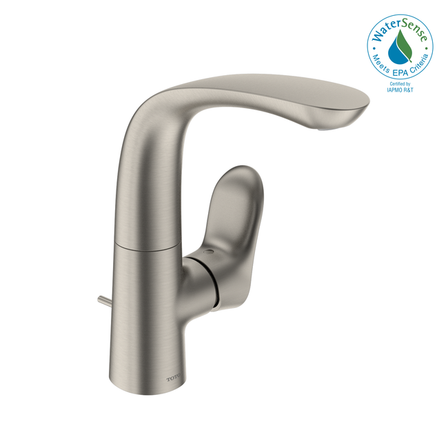 Toto TLG01309U#BN - Global 1.2 GPM Single Hole Bathroom Faucet with Pop-Up Drain Assembly- Brushed N
