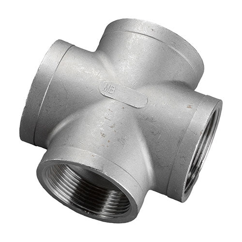 K610-12 - 3/4" Threaded Cross, 316 Stainless Steel