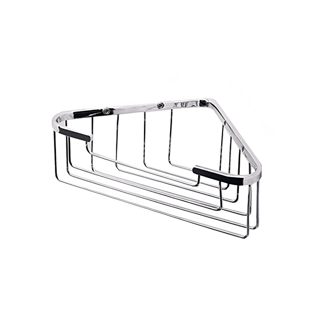 828006 - Bath and Shower Corner Wire Basket in Polished Chrome
