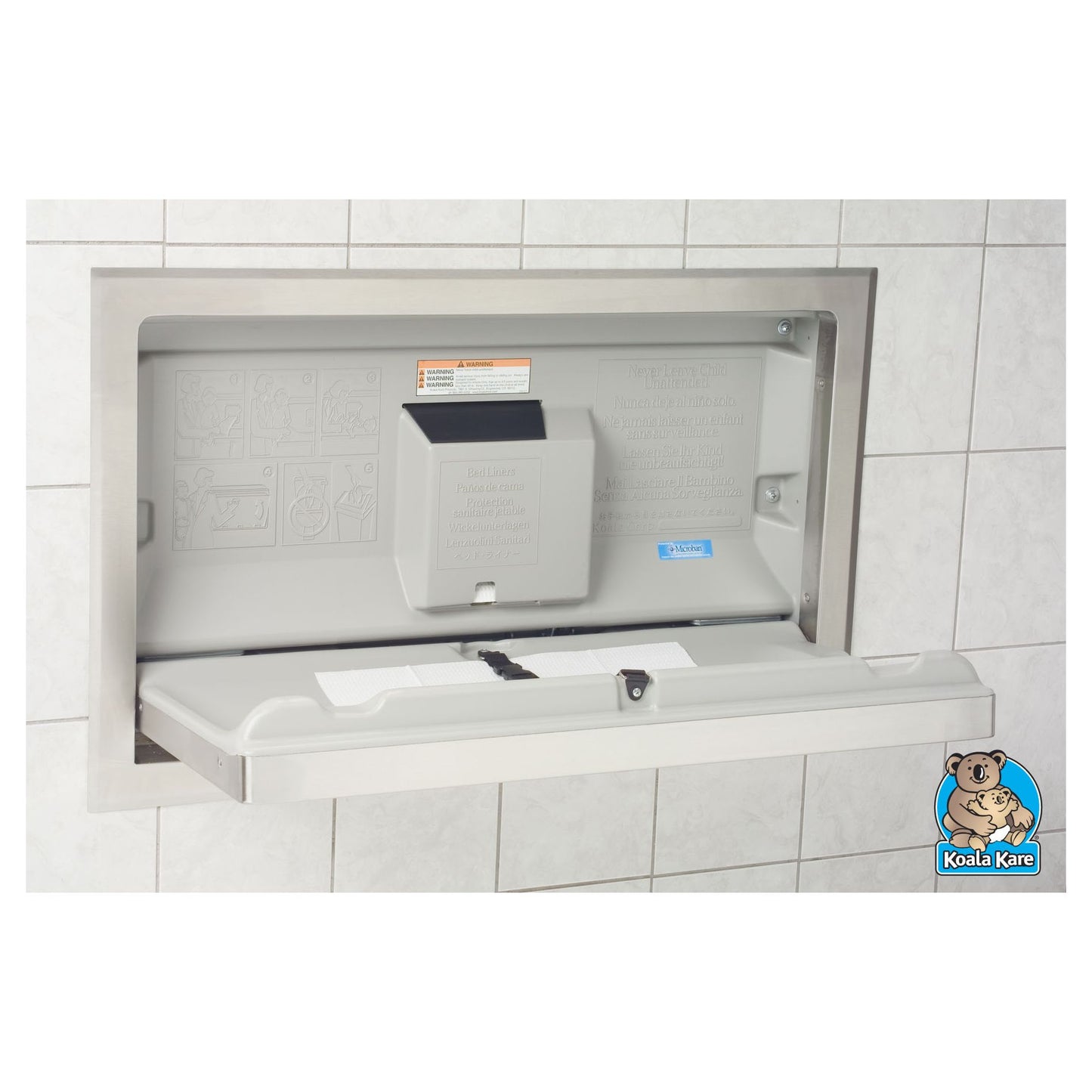 Koala Kare KB110 - Horizontal Recess-Mounted Changing Station