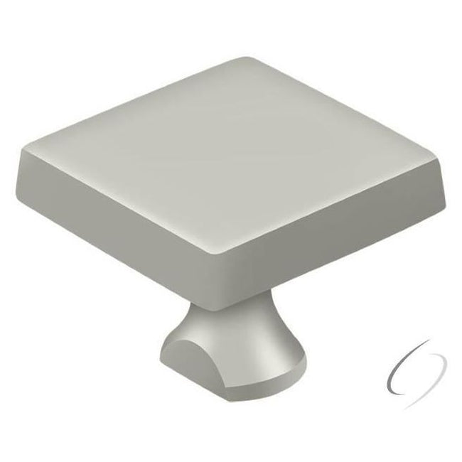 KBSU15 Solid Brass Square Knob For Heavy Duty Bolt; Satin Nickel Finish