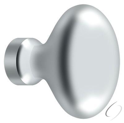 KE125U26 Knob; Oval/Egg Shape; Bright Chrome Finish