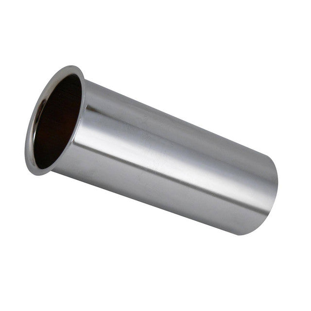 110PC - 1-1/2" x 4" Flanged Sink Tailpiece - 22 Gauge Chrome Plated Brass