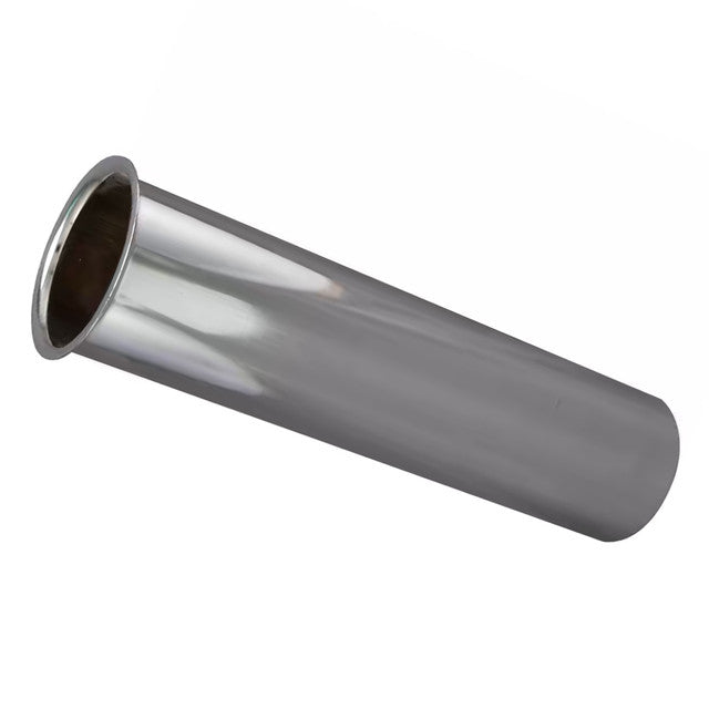 111PC - 1-1/2" x 6" Flanged Sink Tailpiece - 22 Gauge Chrome Plated Brass