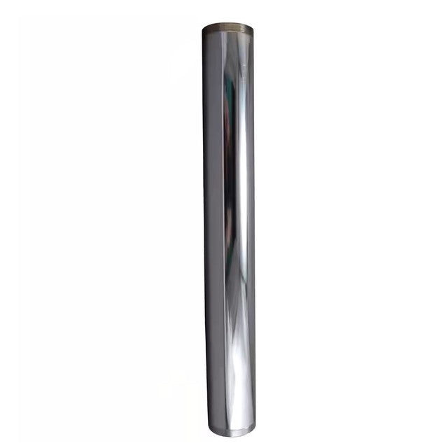 1164PC - 1-1/2" x 12" Threaded Tube - 20 Gauge Chrome Plated Brass