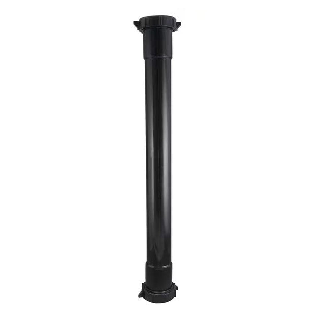 41-16ABS - 1-1/2" x 16" Double Ended Slip-Joint Extension Tube with TPR Washers - Black ABS