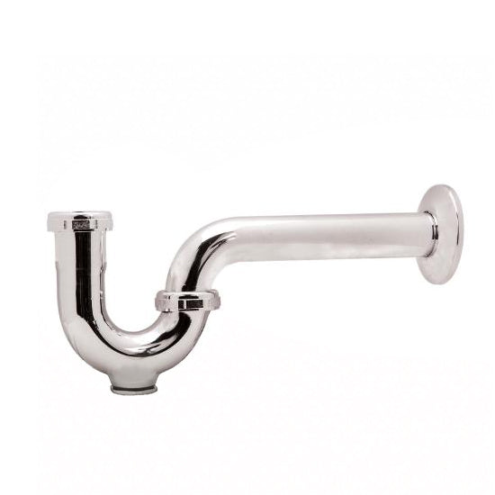 5307PC - 1-1/2" P-Trap with Cleanout - 17 Gauge Chrome Plated Brass