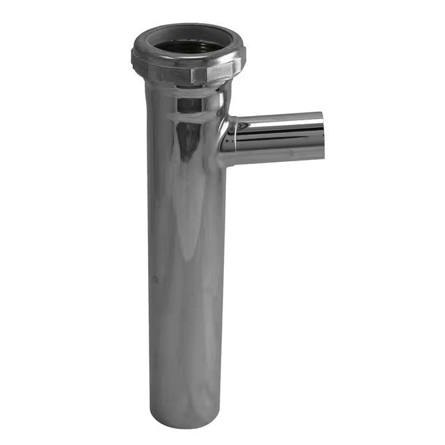 54SN - 1-1/2" x 3/4" Branch Tailpiece - 22 Gauge Chrome Plated Brass