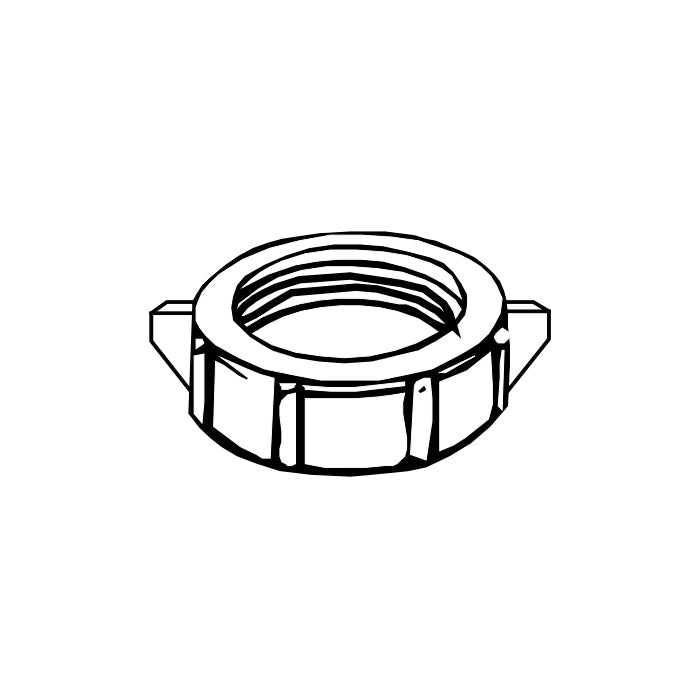 1-1/2" Plastic Slip Joint Nut - Black