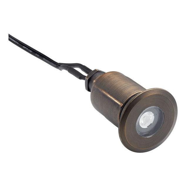 15490CBR - Mini Recessed Hardscape Light - 12v, Centennial Brass, MR8