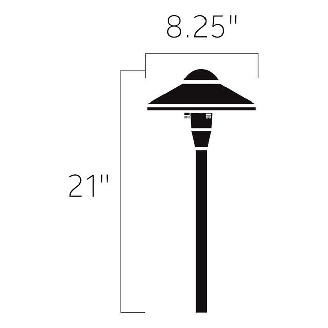 15810AZT30R - Path Light - 12v, Textured Architectural Bronze, LED