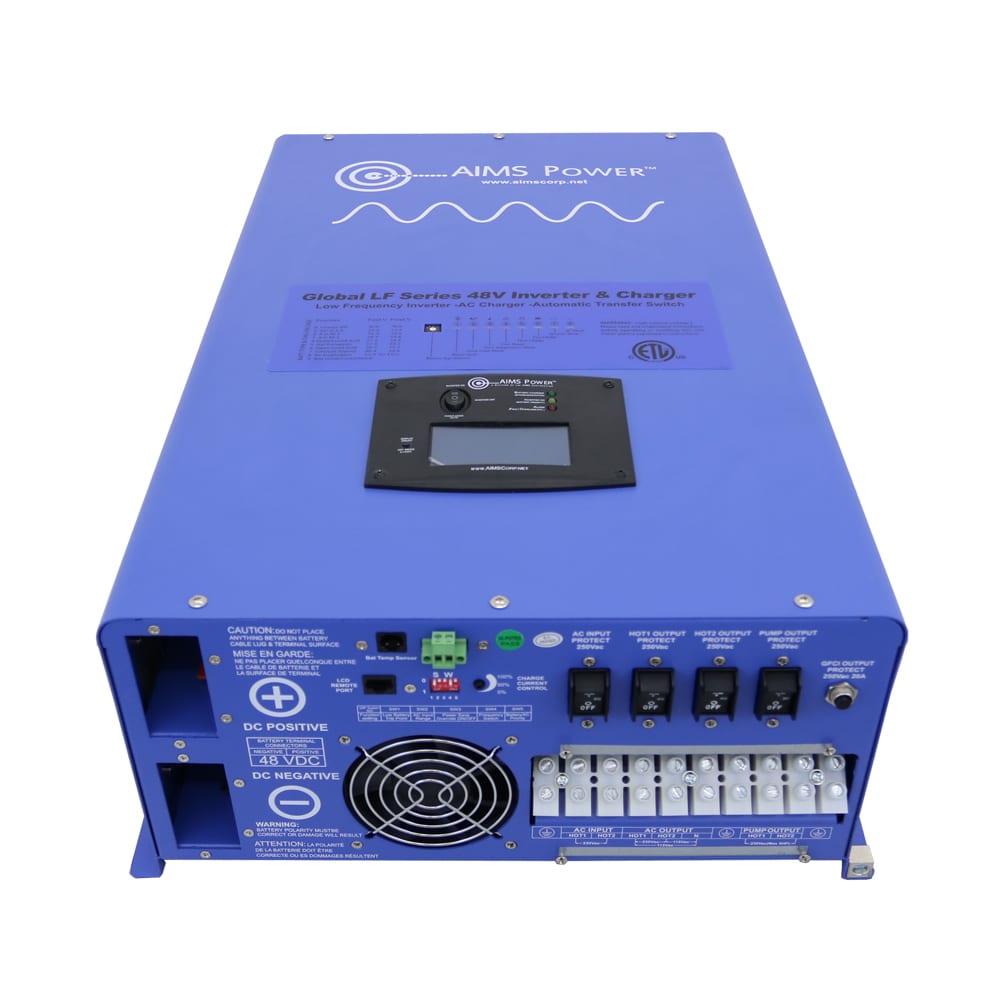 KITC-8K48240 - Off Grid / Back Up 8000 Watt Pure Sine Inverter Charger Split Phase 120V/2