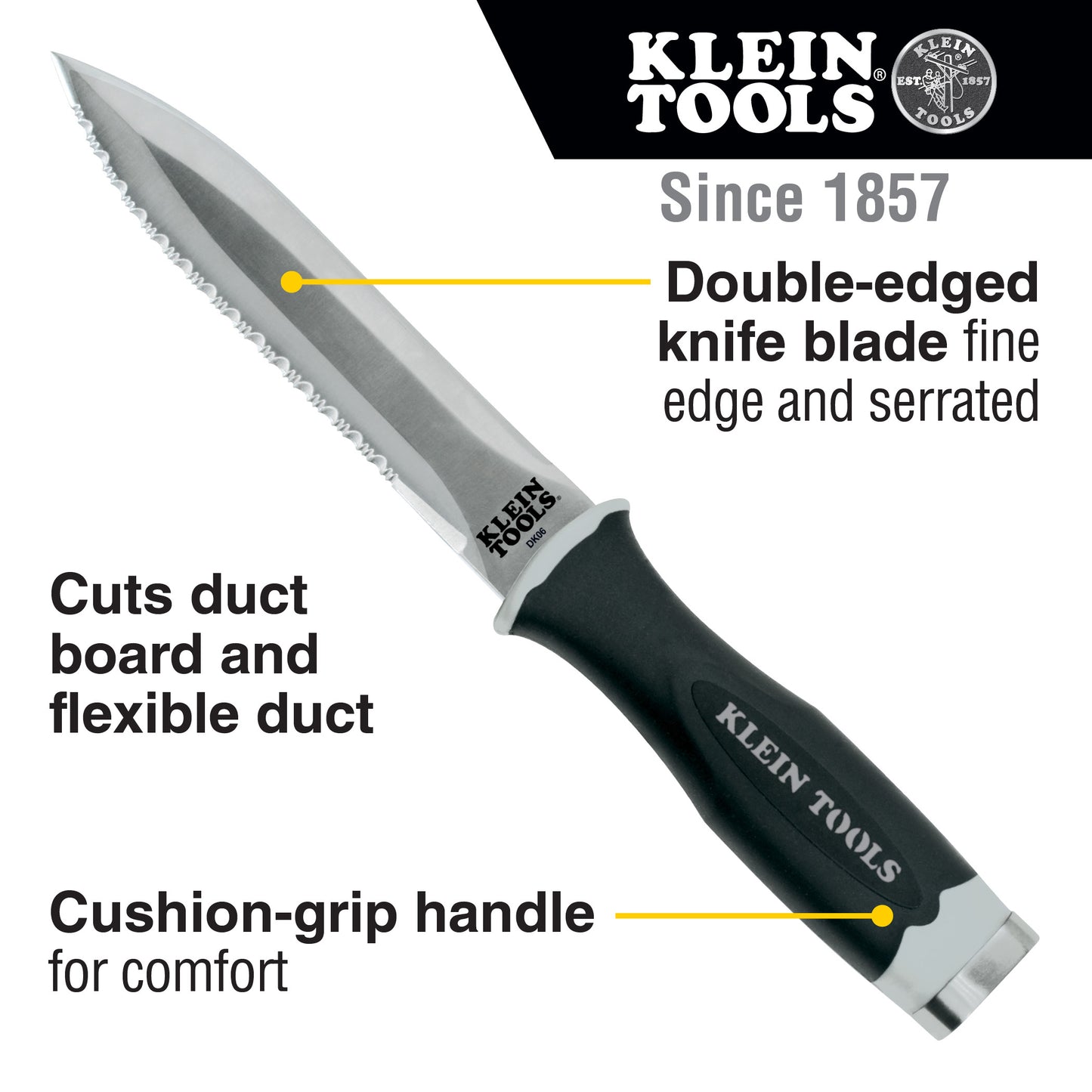DK06 - Serrated Duct Knife with Sheath