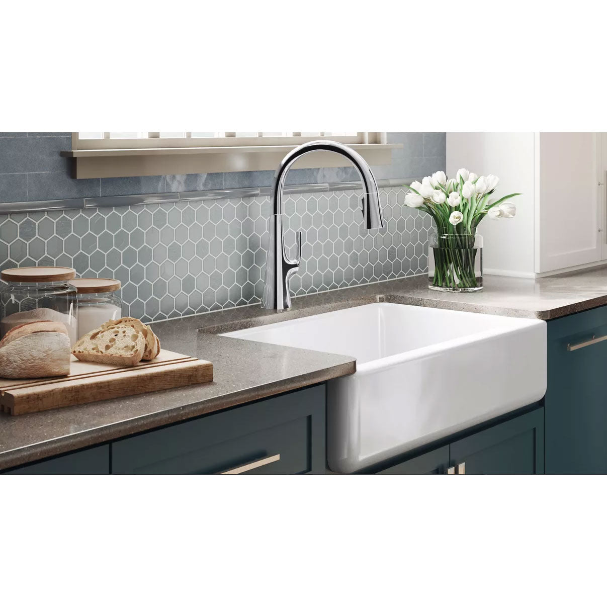 K-5707-96 - 33" x 18-3/4" x 9-5/8" Top-Mount / Undermount Single-Bowl Kitchen Sink