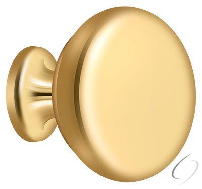 KR114CR003 Knob Round Solid; Lifetime Brass Finish