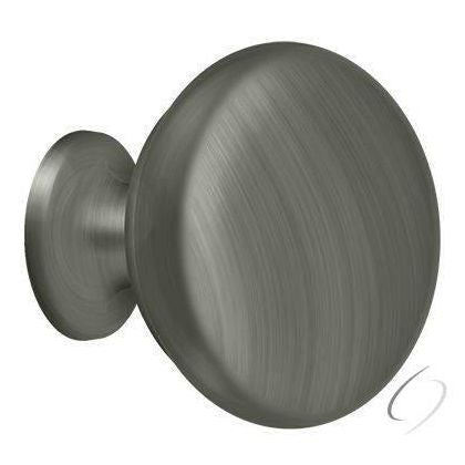 KR114U15A Knob Round Solid; Antique Nickel Finish