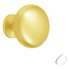 KRH114U3 Knob Round Hollow; Bright Brass Finish