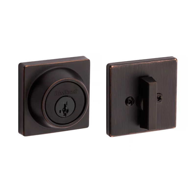 Kwikset 660SQT - Contemporary Square SmartKey Deadbolt