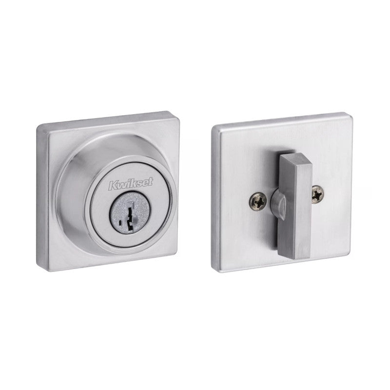 Kwikset 660SQT - Contemporary Square SmartKey Deadbolt