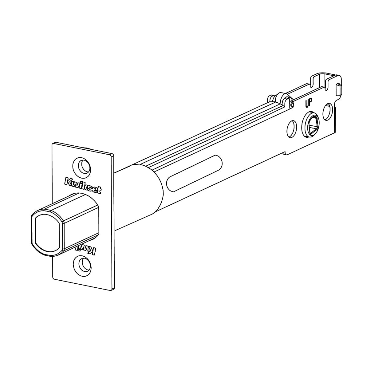 Kwikset 82730 - 5" Square Corner Replacement Deadbolt Latch