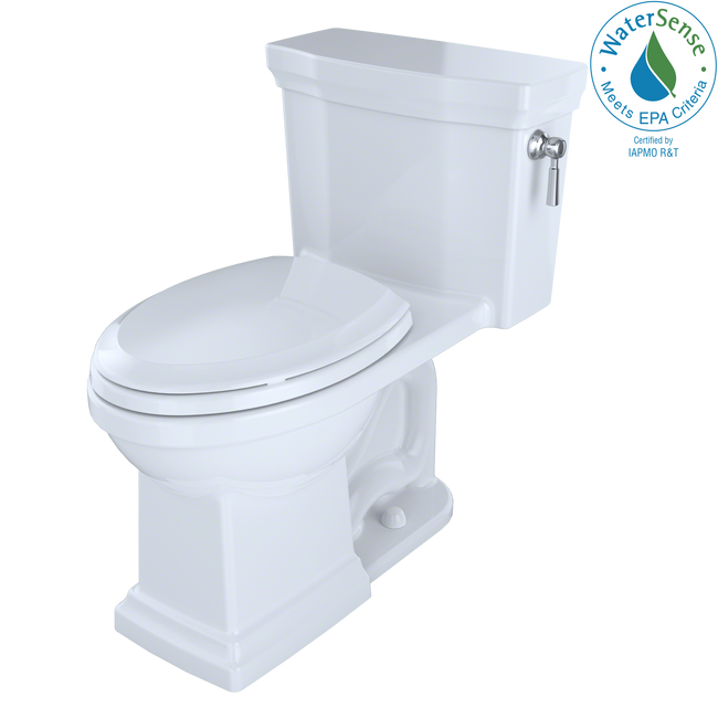 Toto MS814224CEFRG#01 - Promenade II Elongated Toilet with 1.28 GPF- Cotton White
