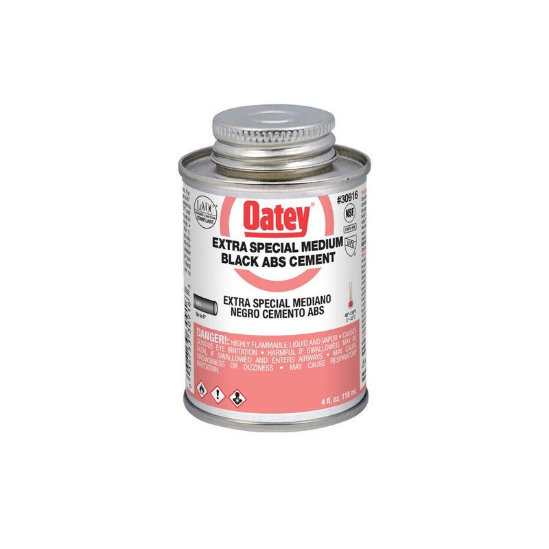 Oatey 30916 - ABS Extra Special Medium Body Black Cement, 4 oz
