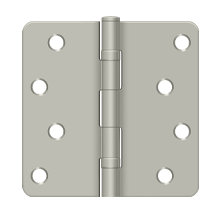 S44058TT26D-R/H Right Hand 4" x 4" x 5/8" x Square Hinge; Satin Chrome Finish