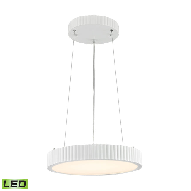 ELK Lighting LC602-10-30 - Digby 16" Wide 120-Light Chandelier in Matte White with Opal White Glass