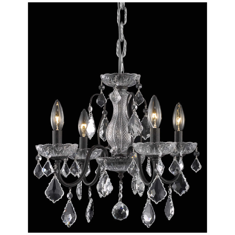 Elegant Lighting Calista 4 Light 17" Chandelier