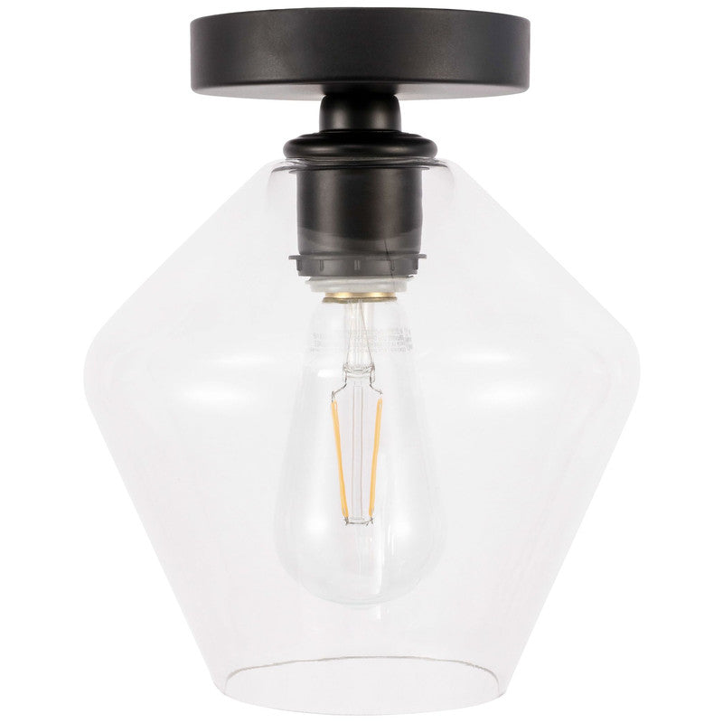 Elegant Lighting Gene 1 Light 8" Flush Mount