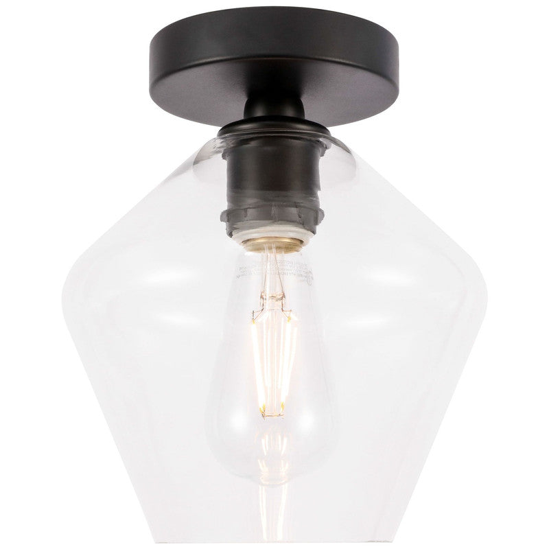 Elegant Lighting Gene 1 Light 8" Flush Mount