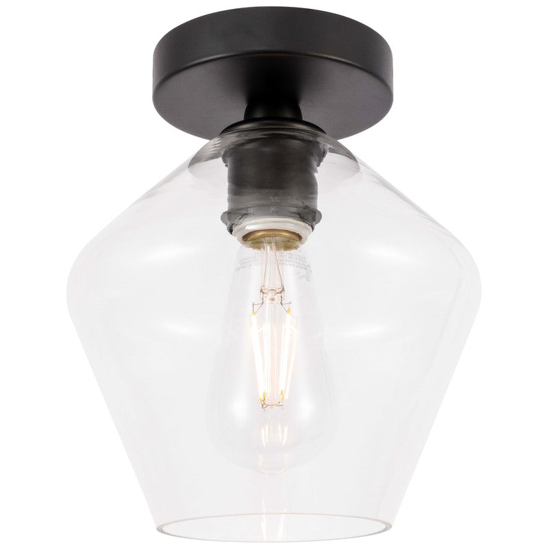 Elegant Lighting Gene 1 Light 8" Flush Mount