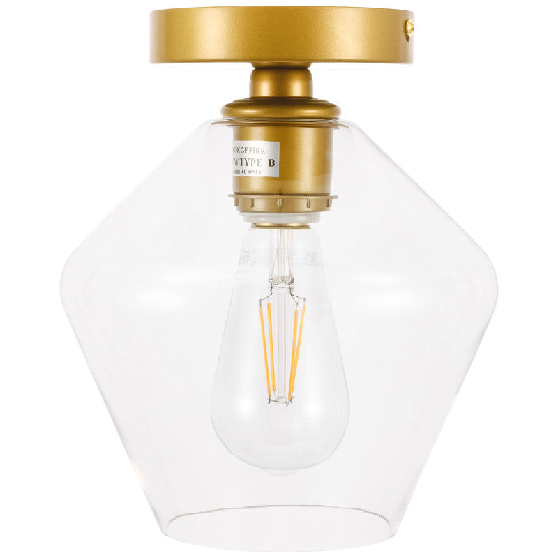 Elegant Lighting Gene 1 Light 8" Flush Mount