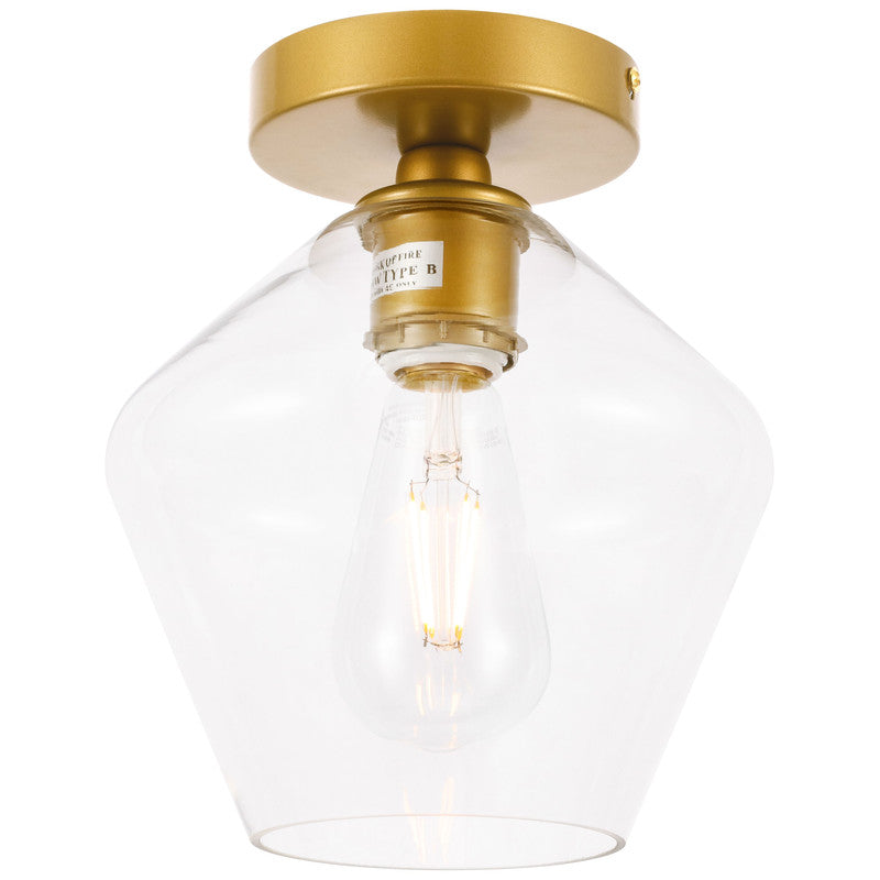 Elegant Lighting Gene 1 Light 8" Flush Mount